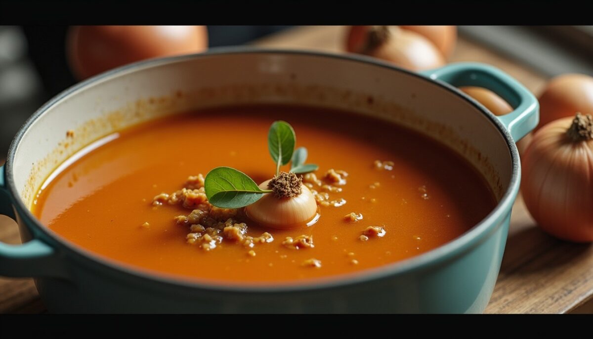 La recette authentique de la soupe à l’oignon de grand-mère, simple et savoureuse La recette authentique de la soupe à l’oignon de grand-mère, simple et savoureuse